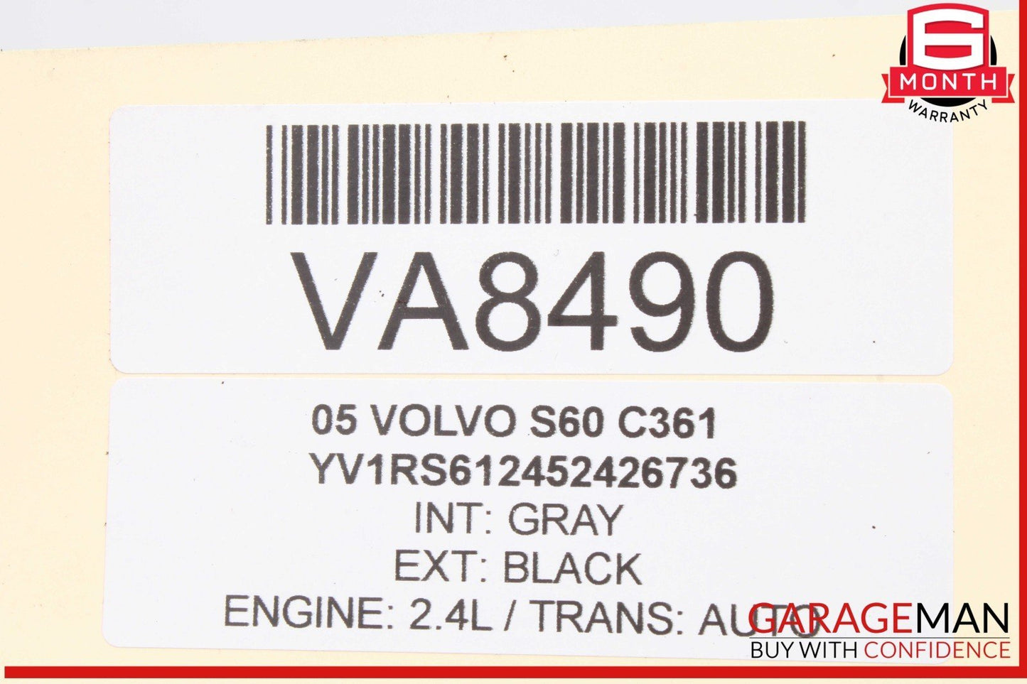 01-09 Volvo S60 Front Left Driver Side Dash A/C Air Vent Black OEM