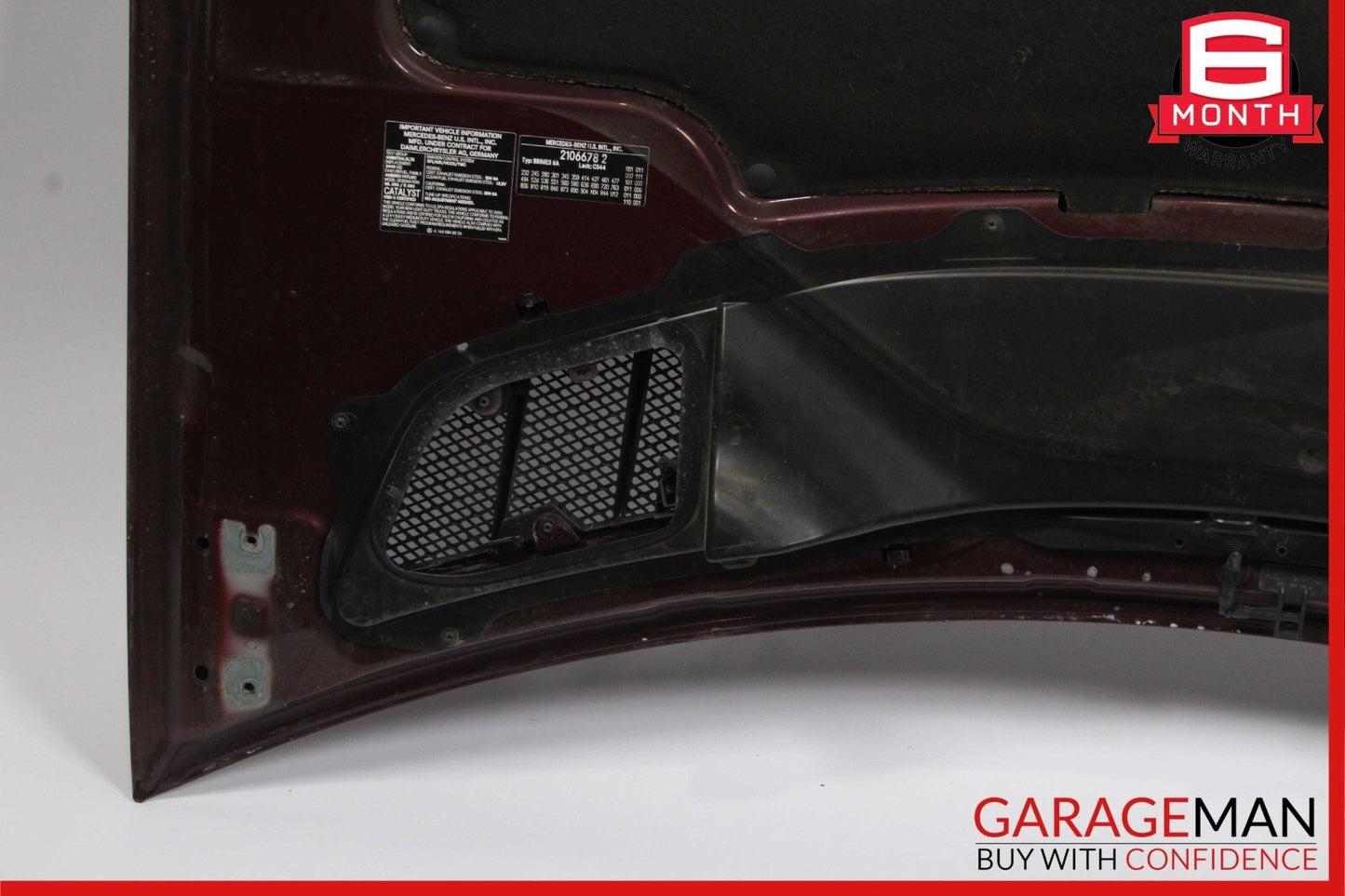 06-11 Mercedes W164 ML350 ML500 Front Hood Bonnet Cover Lid Panel Carneol Red