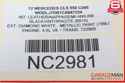 09-17 Mercedes W218 CLS550 Front Right Side LED Daytime Running Light Fog Lamp
