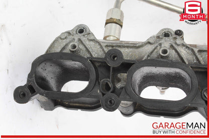 09-12 Audi Q5 Left and Right Lower Intake Manifold Fuel Rail w/ Injectors OEM