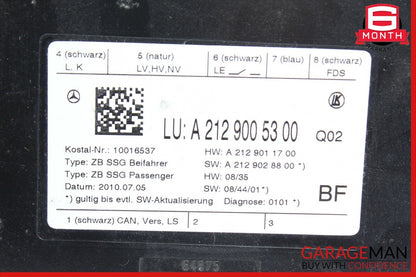 08-20 Mercedes W212 E350 CLS400 C300 Front Right Side Seat Control Module Unit