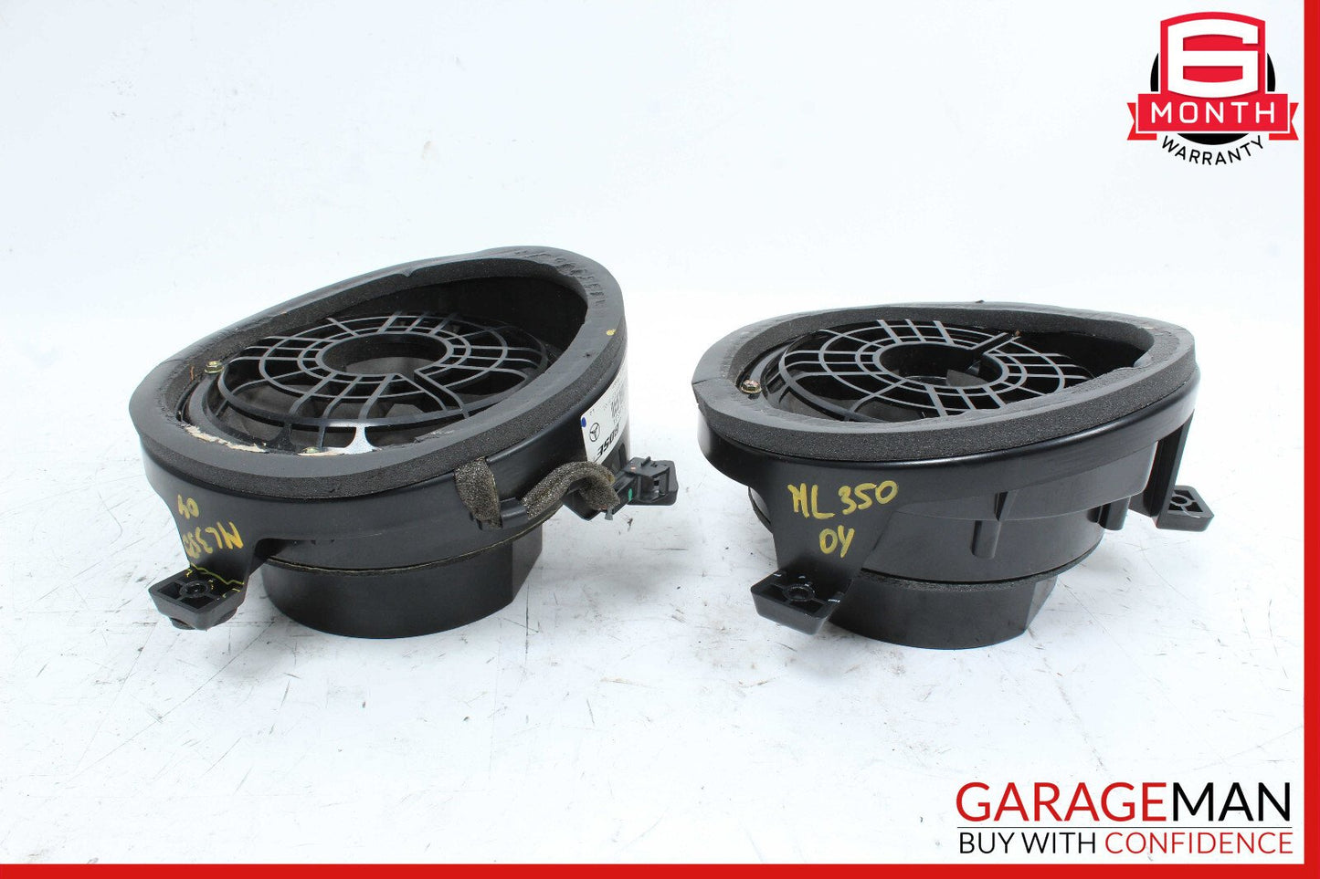02-05 Mercedes W163 ML350 Front Right & Left Side Door Audio Speakers Set OEM