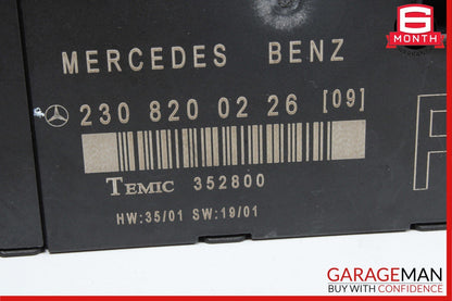 03-12 Mercedes R230 SL500 SL550 SL55 AMG Front Right Side Door Control Module