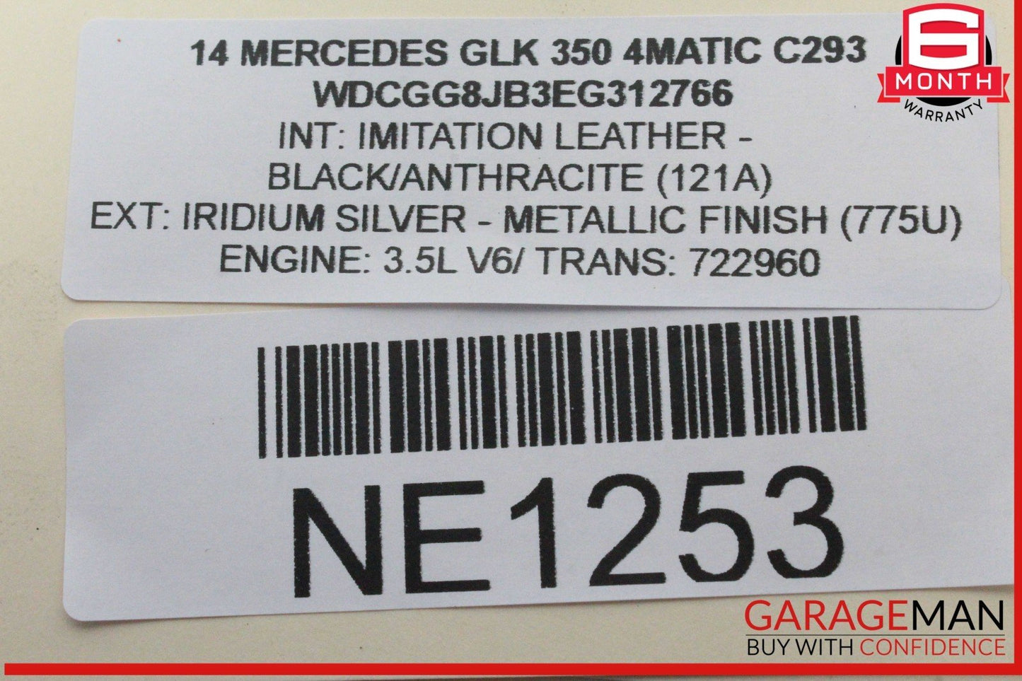10-15 Mercedes X204 GLK350 4MATIC Front Right Side Door Lock Latch Actuator OEM