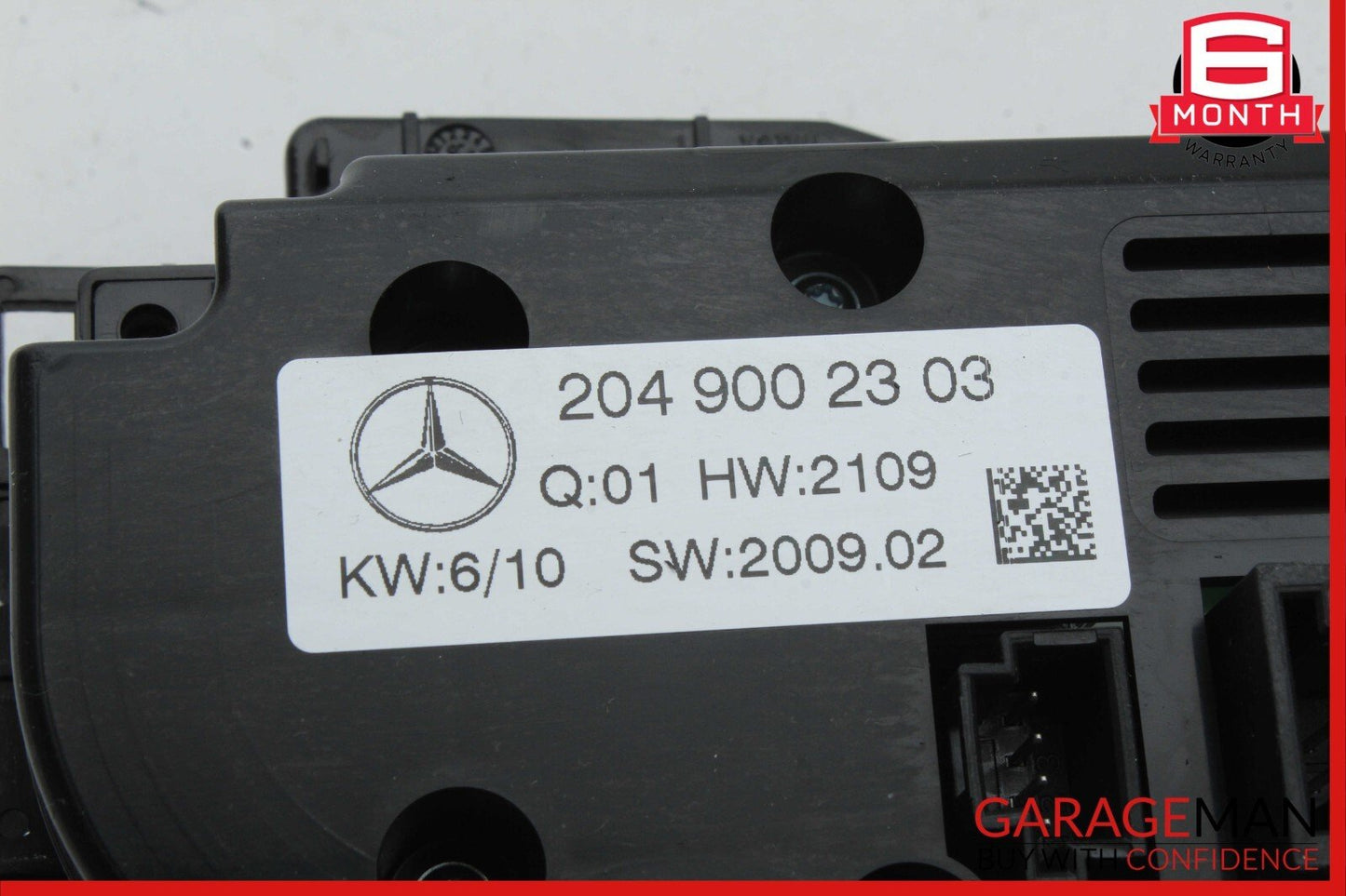 08-12 Mercedes X204 GLK350 C300 AC A/C Heater Temperature Climate Switch Control