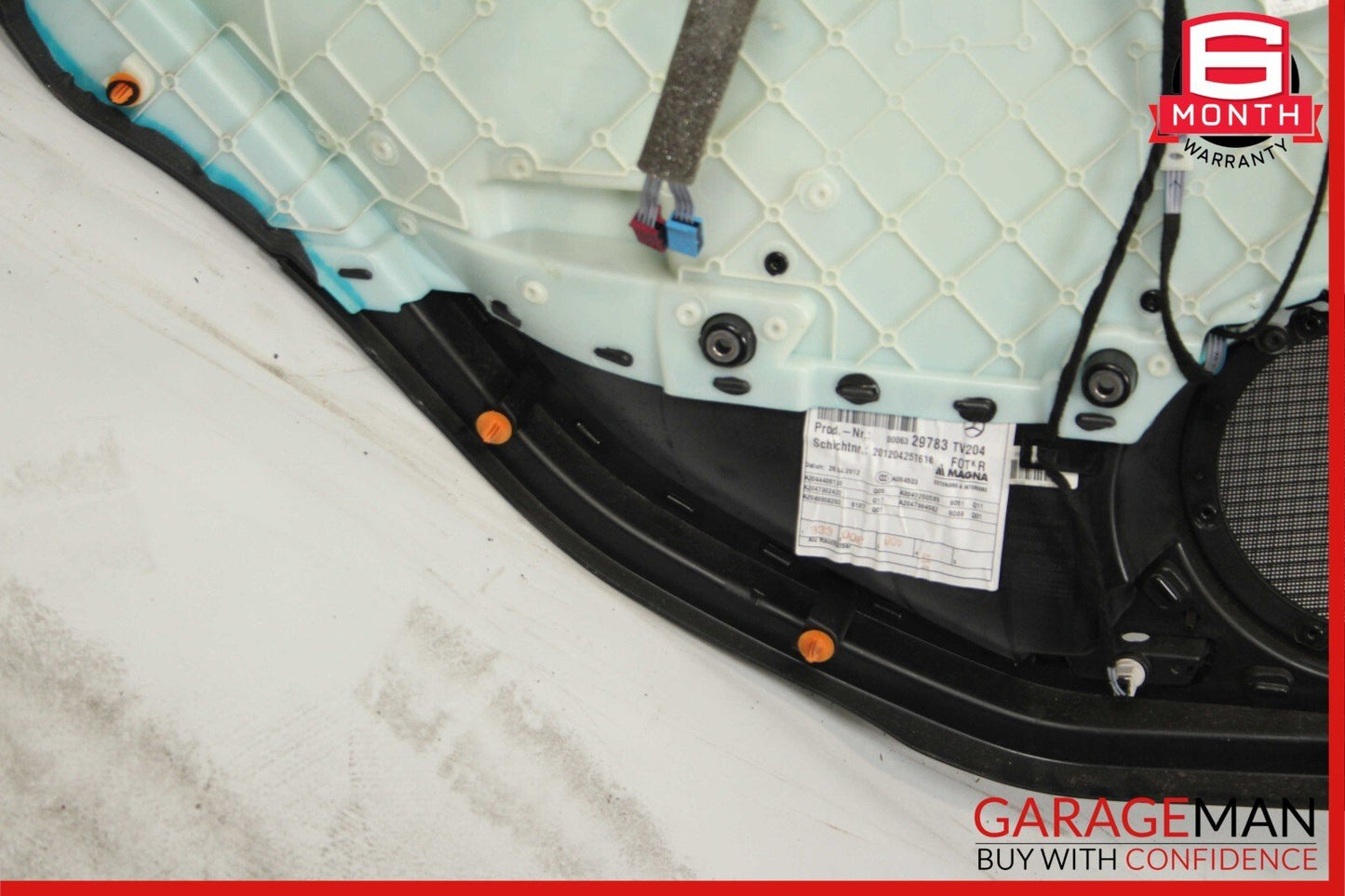 08-14 Mercedes W204 C250 Sedan Rear Right Side Interior Door Panel Black OEM