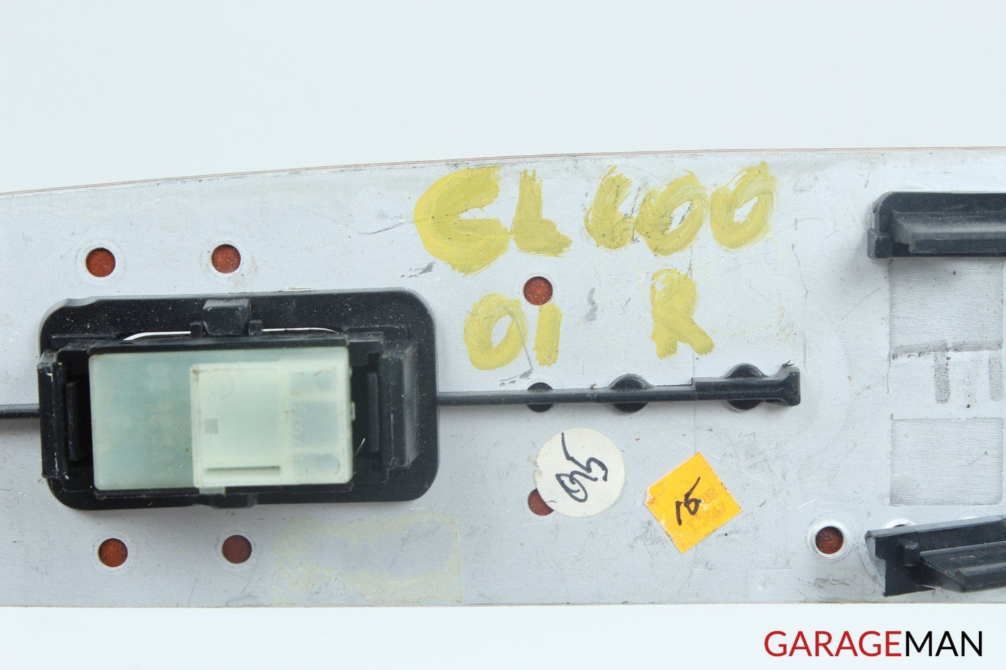 00-06 Mercedes W215 CL600 Front Left Driver Side Window Glass Switch Wood