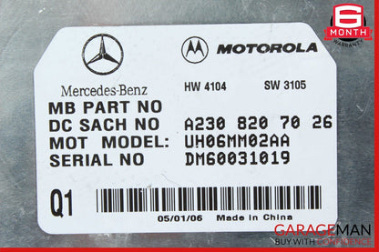 07-09 Mercedes X164 GL450 R350 SL550 Voice Phone Telephone Communication Module