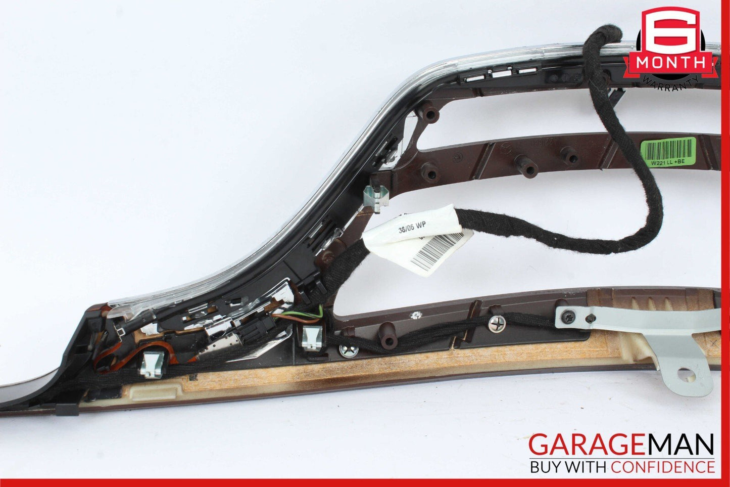 07-09 Mercedes W221 S450 S550 Front Dashboard Dash Trim Panel Cover Wood Bezel