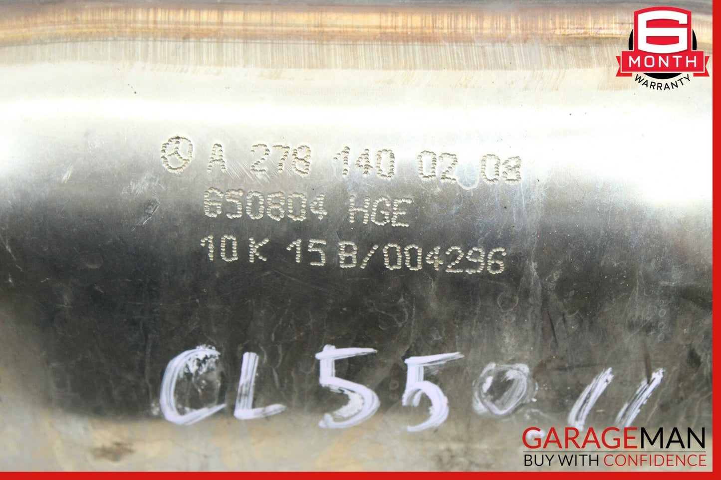 11-14 Mercedes W216 CL550 S550 Engine Exhaust Front Pipe Right Side OEM