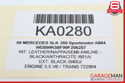 Mercedes SLK350 CLK500 CL500 S430 E320 Anti Theft Alarm Module 2118209126 OEM
