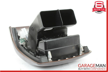 07-13 Mercedes W221 S550 Rear Center Console A/C AC Air Vent Panel Trim Wood OEM
