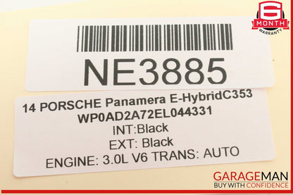 10-16 Porsche Panamera 970 E-Hybrid Front Left Driver Side Sun Visor Gray OEM