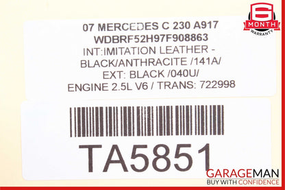 01-07 Mercedes W203 C230 C280 C55 Rear Right Side Door Lock Latch Actuator OEM
