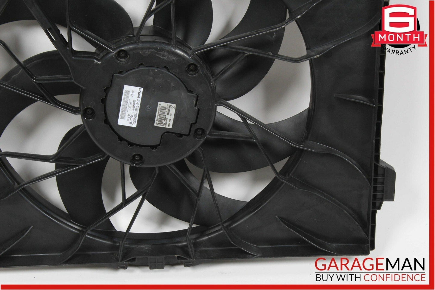 10-13 Mercedes W221 S550 CL550 Engine Cooling Fan Shroud Motor Assembly OEM