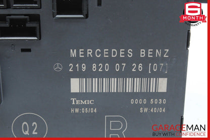 06-11 Mercedes W219 CLS500 Front Right Passenger Door Control Module OEM