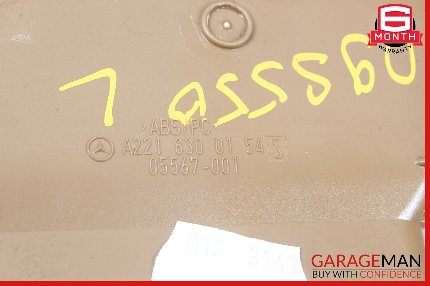 07-14 Mercedes W216 CL550 S550 C65 AMG Left Side Dashboard AC A/C Air Vent Brown