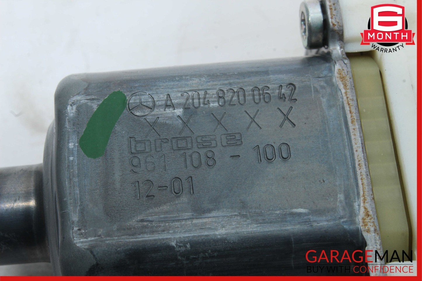 08-14 Mercedes W204 C250 C300 Rear Right Side Door Window Regulator Motor Unit