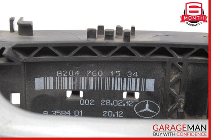 10-13 Mercedes W212 E350 Front Left Side Exterior Door Handle Assembly Silver