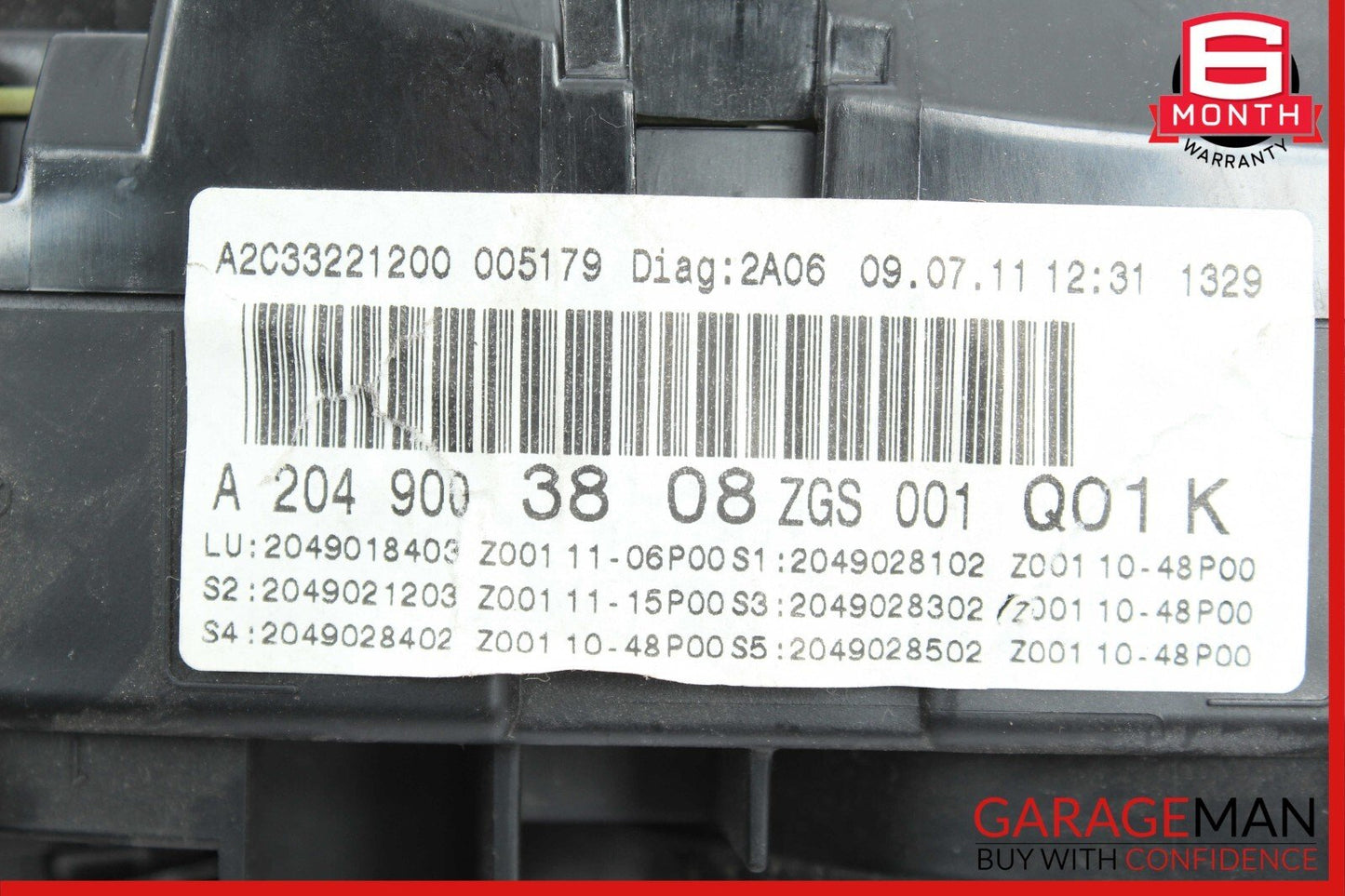 12-14 Mercedes W204 C250 C300 Speedometer Odometer Instrument Cluster Gauge OEM