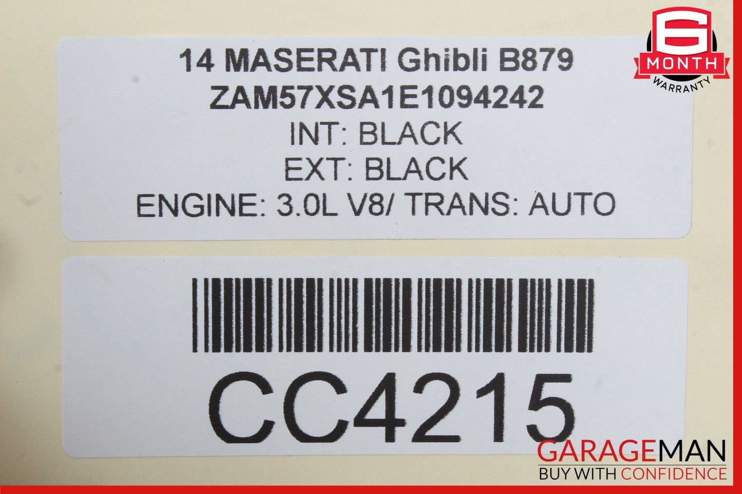 14-17 Maserati Ghibli S Q4 AWD Rear Diff Differential Axle Carrier 670009608 OEM
