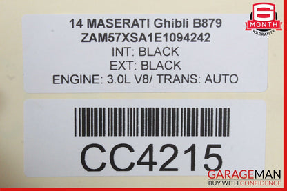 14-17 Maserati Ghibli S Q4 AWD Rear Diff Differential Axle Carrier 670009608 OEM
