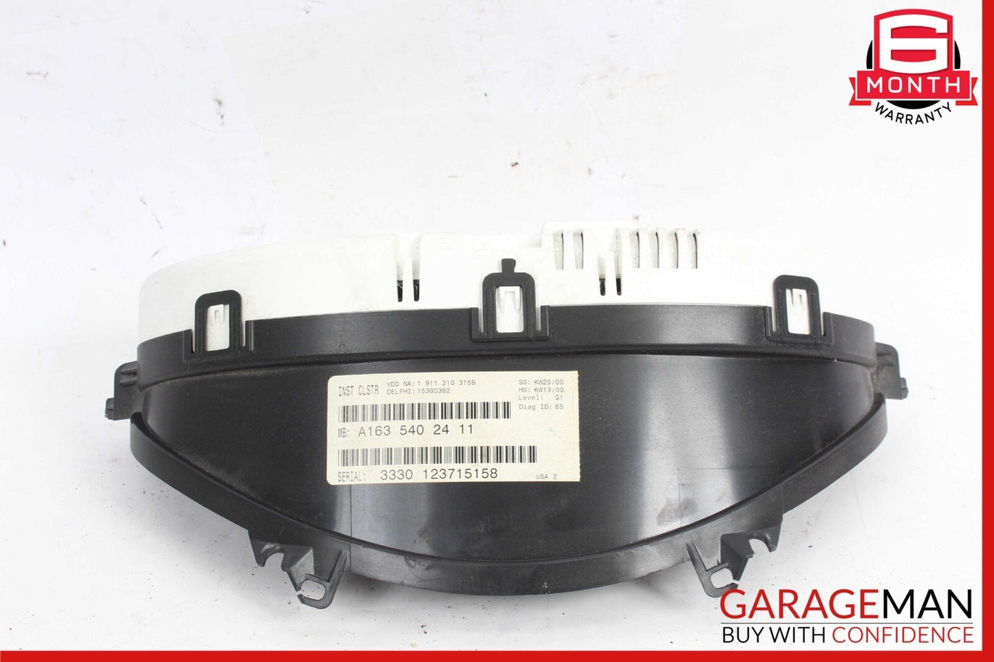 00-03 Mercede W163 ML55 AMG Instrument Cluster Speedometer 1635402411 OEM