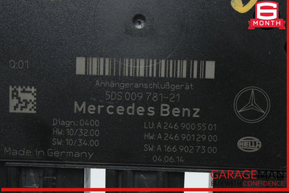 12-16 Mercedes X166 GL550 GL450 Trailer Towing Control Module 2469005501 OEM