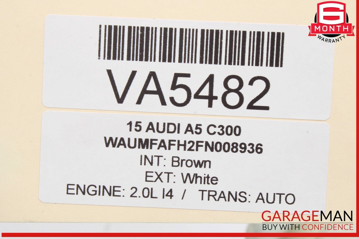 09-16 Audi A5 A4 S4 Windshield Washer Fluid Reservoir Tank 8T0955453B OEM