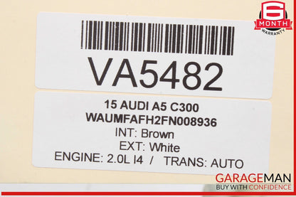 09-16 Audi A5 A4 S4 Windshield Washer Fluid Reservoir Tank 8T0955453B OEM