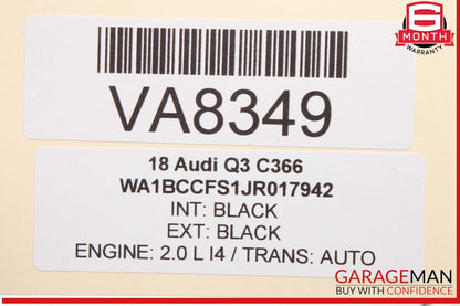 12-18 Audi Q3 S6 SQ5 Rear Right Passenger Side Window Regulator Motor 8K0959812A