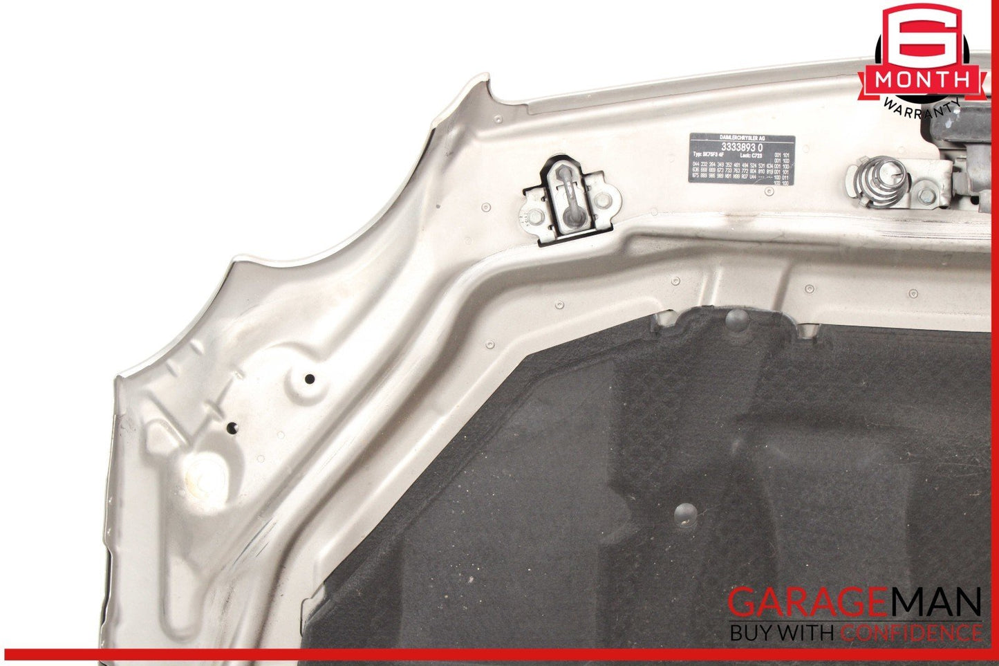 03-08 Mercedes R230 SL500 SL550 Front Hood Bonnet Vent Cover Assembly OEM