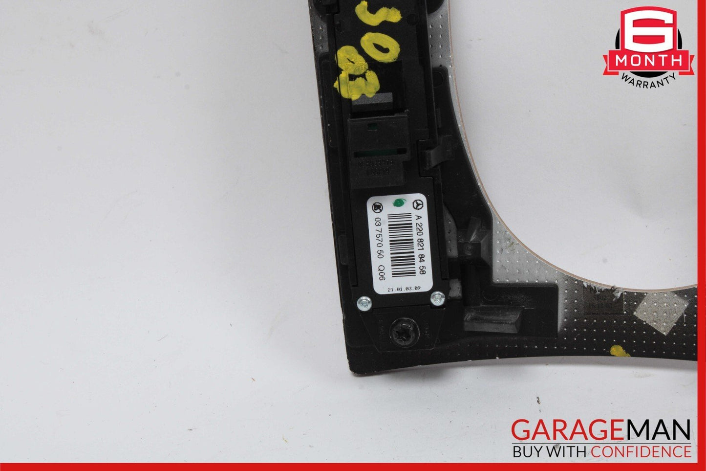 03-06 Mercedes W220 S430 S500 S55 AMG Center Console Shifter Bezel Trim Wood OEM