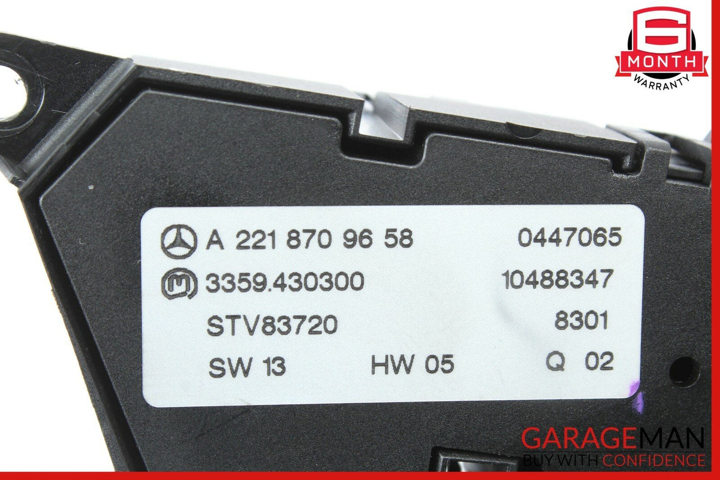 07-13 Mercedes W221 S550 S600 Rear Left Seat Control Memory Switch Controller