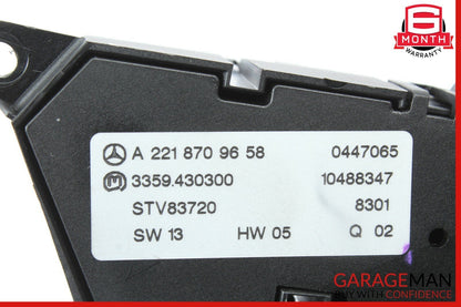 07-13 Mercedes W221 S550 S600 Rear Left Seat Control Memory Switch Controller