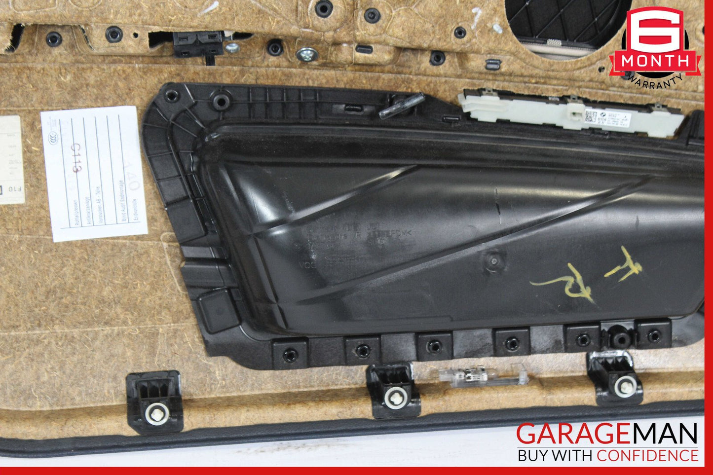 11-16 BMW F10 550i 535i 528i Front Right Side Interior Door Panel Brown OEM