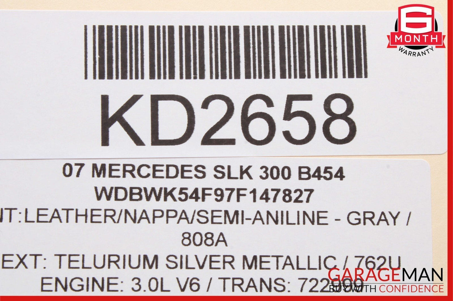 06-11 Mercedes R171 SLK300 E350 Engine Motor Brake Vacuum Pump 2722300465 OEM