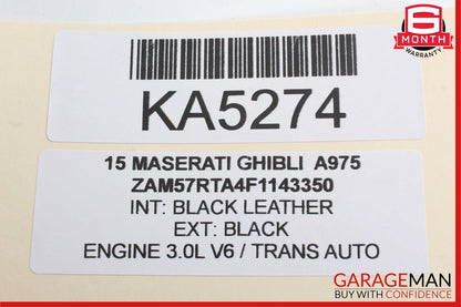14-17 Maserati Ghibli Front Left Driver Side Dash A/C AC Air Vent Trim Panel OEM