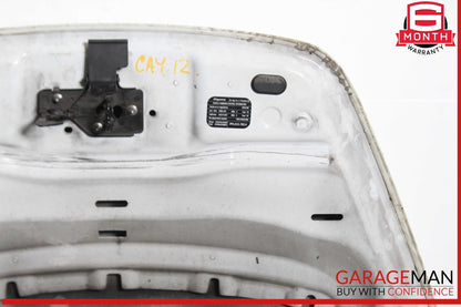 11-14 Porsche Cayenne 958 Front Hood Bonnet Panel Assembly White OEM