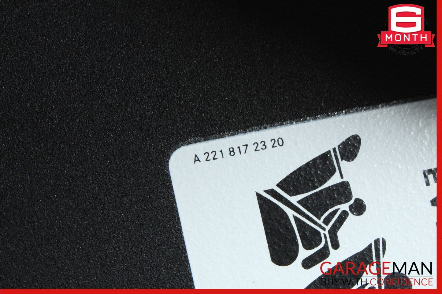 08-14 Mercedes W204 C250 Front Right Passenger Sun Visor Sunvisor Shade Black