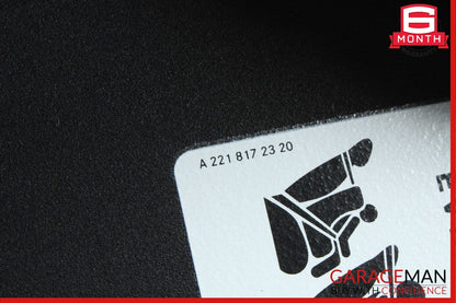 08-14 Mercedes W204 C250 Front Right Passenger Sun Visor Sunvisor Shade Black