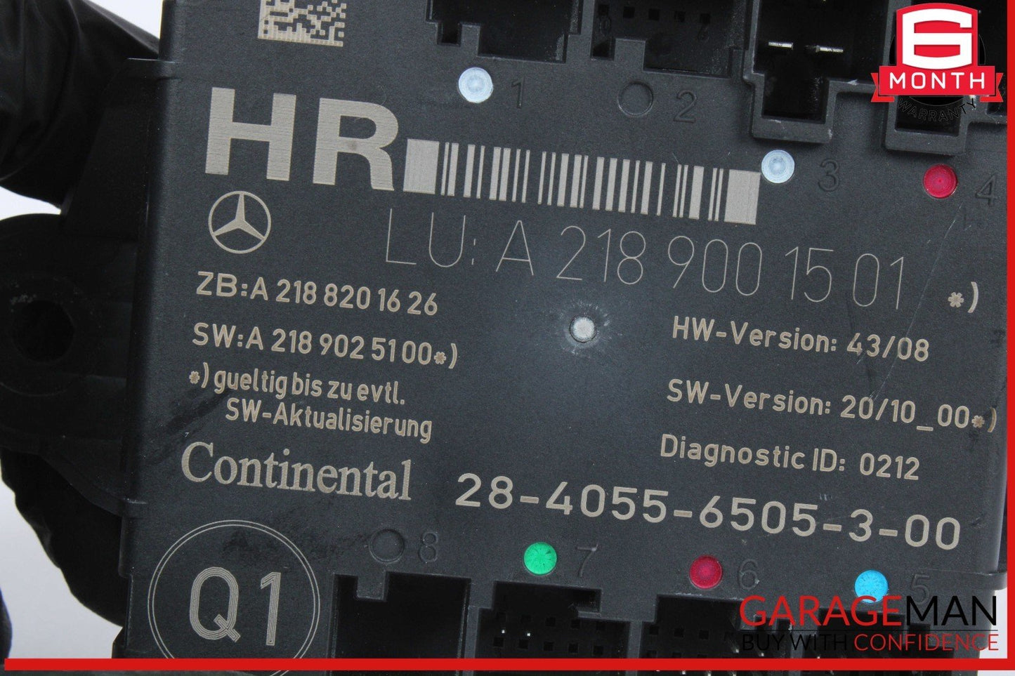 08-18 Mercedes X204 GLK250 GLK350 Rear Right Side Door Control Module OEM