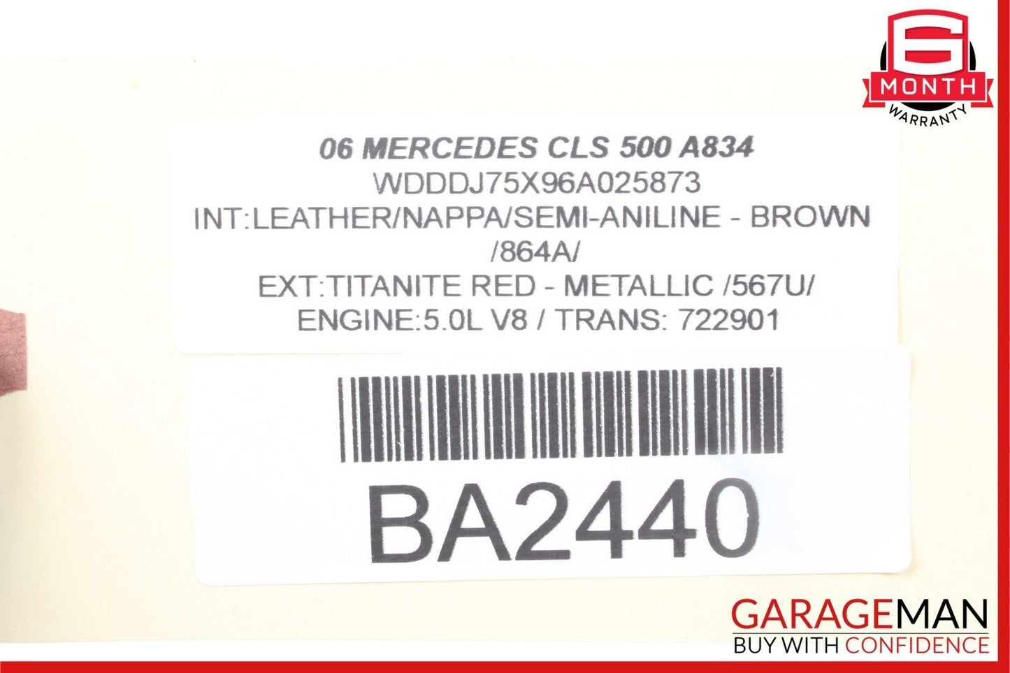 06-11 Mercedes W219 CLS500 CLS55 AMG Door Tweeter Speaker Front Right Black OEM