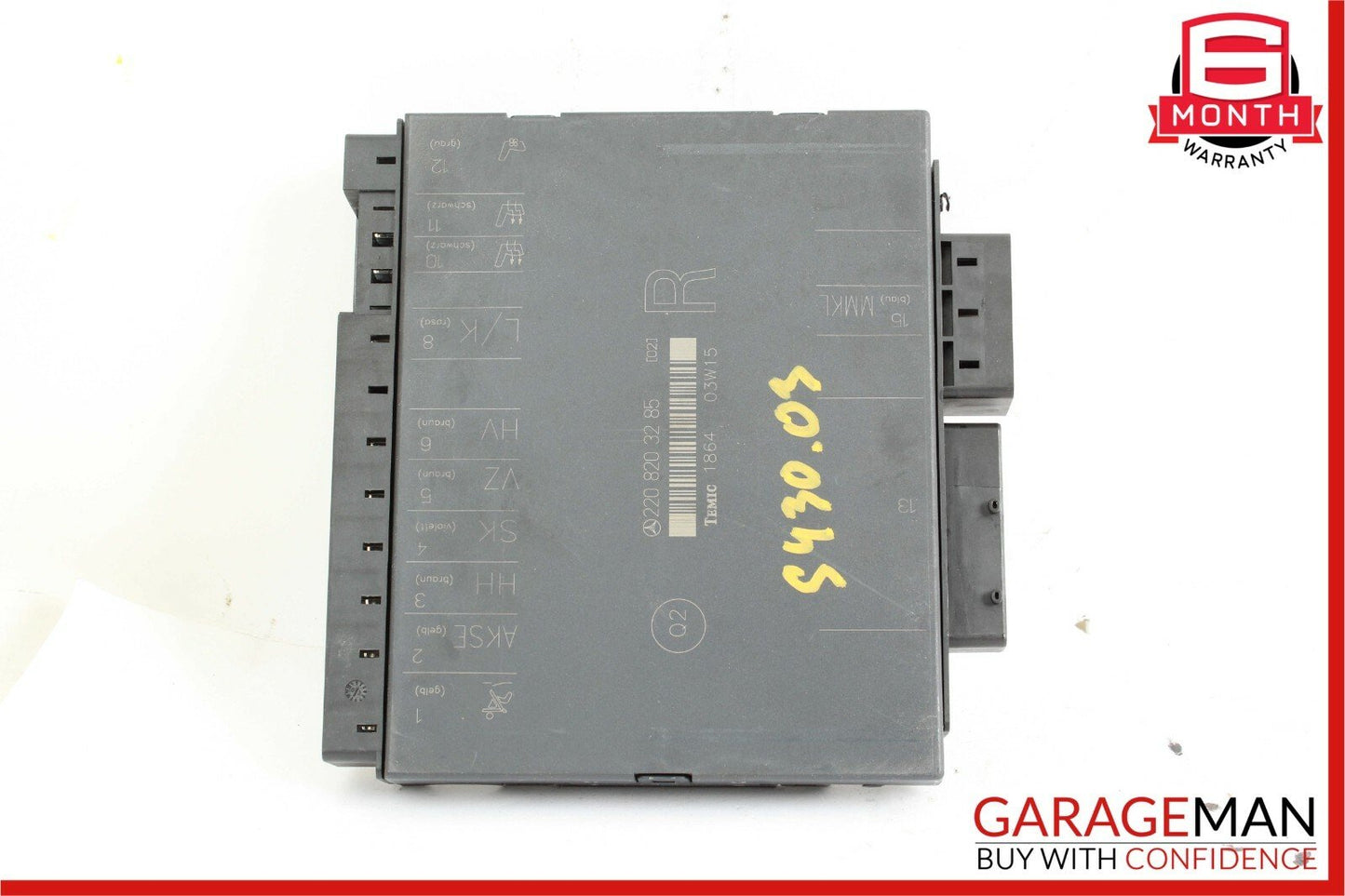 03-06 Mercedes W220 S430 S500 Front Right Passenger Seat Control Module Unit OEM