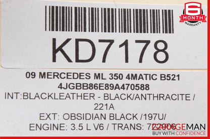 06-13 Mercedes R350 GL450 ML450 Head Light Headlight Control Switch Module Black