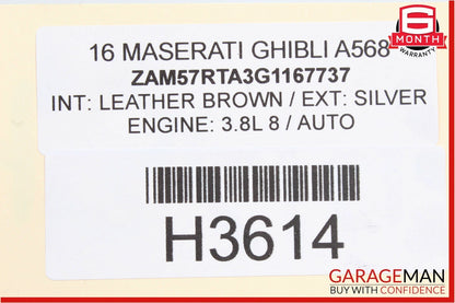 14-17 Maserati Ghibli S Q4 Rear Right Passenger Drive Axle CV Shaft Driveshaft