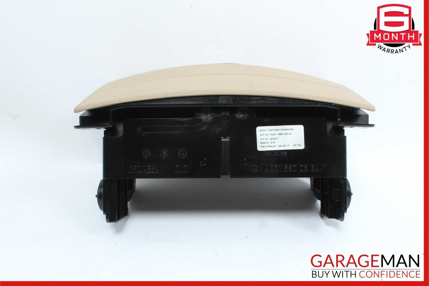 10-13 Mercedes W221 S550 S63 AMG Dash Center Console CD Player Trim Cover Brown