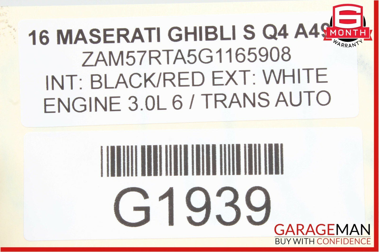 14-17 Maserati Ghibli S Q4 Auto Trans Automatic Transmission Assembly AWD OEM