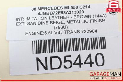03-09 Mercedes W164 ML550 ML350 Sirius Satellite Radio Receiver 2118703389 OEM