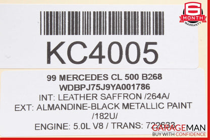 Mercedes R230 SL500 CL550 CL500 Seat Belt Seatbelt Tension Sensor
